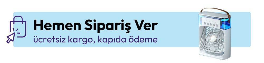 Işıklı Mini Vantilatör Sipariş Ver